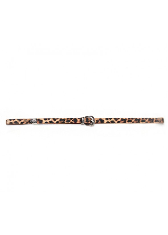 Leopard print belt