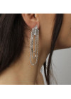 Long strass earrings