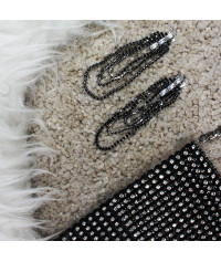 Long strass earrings