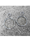 Ηoop earrings with strass
