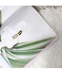 Triangle shaped pearl earrings