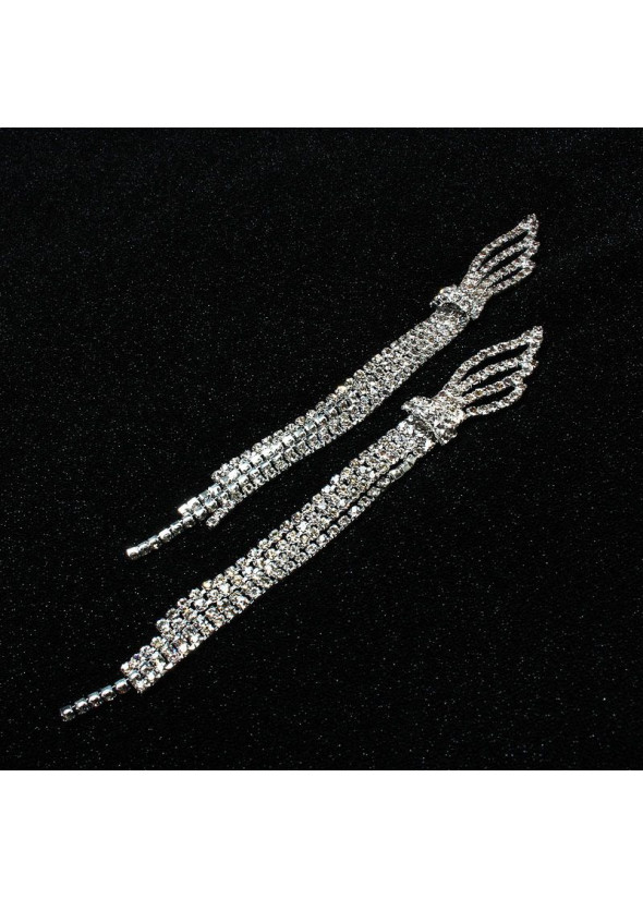 Long  wing shaped earrings