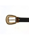 Golden belt with buckle