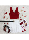 Plain colored crop top