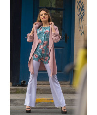 White bell bottoms pants