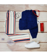 Spor leggins with stripes
