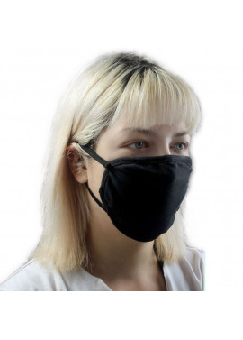 Υφασμάτινη μάσκα σε χρώμα μαύρο