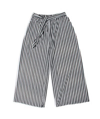 Black and white pants with stripes