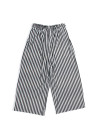 Black and white pants with stripes