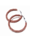 Colored hoop earrings