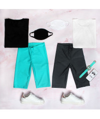 Metallic short leggings
