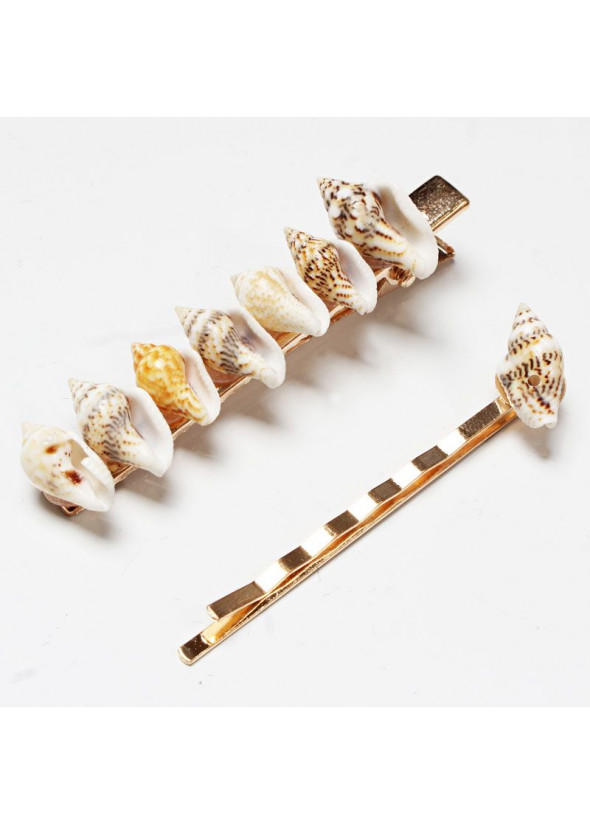 Seashells hair clips