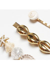 Hair clips with seashells