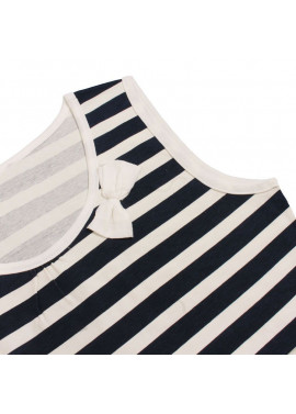Striped sleeveless blouse