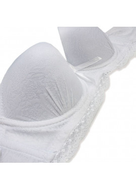 Plain color lace bra