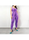 Fitted glossy jumpsuit