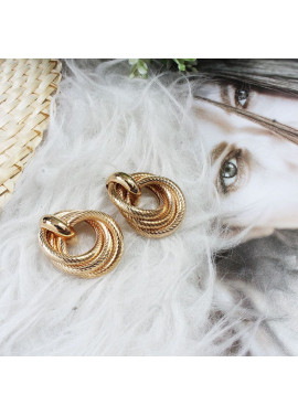Gold colored earrings