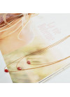 Red beads necklace
