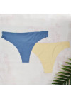 Set 1+1 seamless string beige-blue