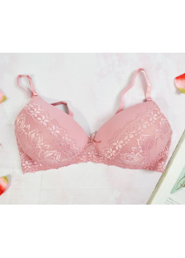 Bra without wire pink