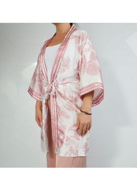 Printed kimono