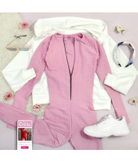 Jumpsuit with long sleeves