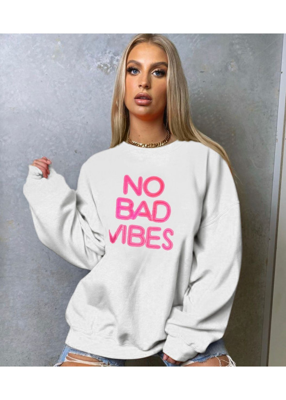 Sweatshirt with bad vibes