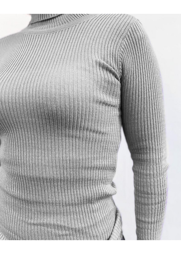 Blouse with turtleneck