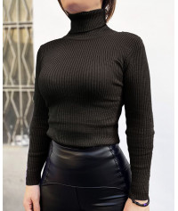 Blouse with turtleneck