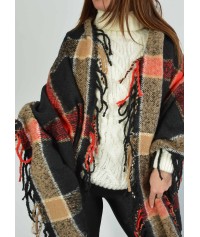 Scarf with checked print