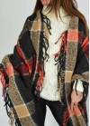 Scarf with checked print