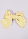 Satin bow with pearls