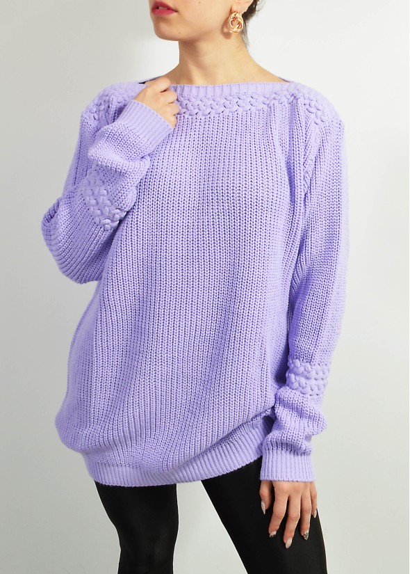 Knitted loose blouse