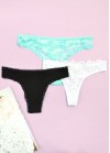 Set of 3 underwear strings
