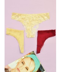 Set of 3 underwear strings