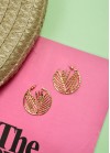 Gold colored earrings