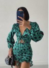 Mini dress with print