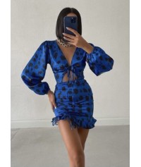 Mini dress with print