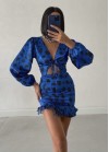 Mini dress with print