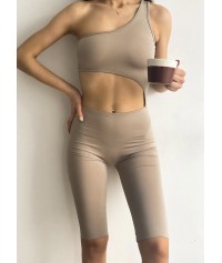 Jumpsuit with one shoulder