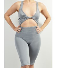 Βiker jumpsuit with swirled pattern on the front