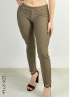 Elastic pants with elastic band and pockets