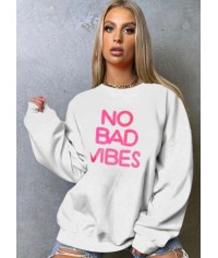 Φούτερ με στάμπα bad vibes