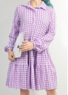 Checked shirt dress