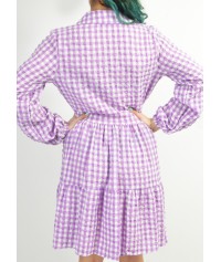 Checked shirt dress