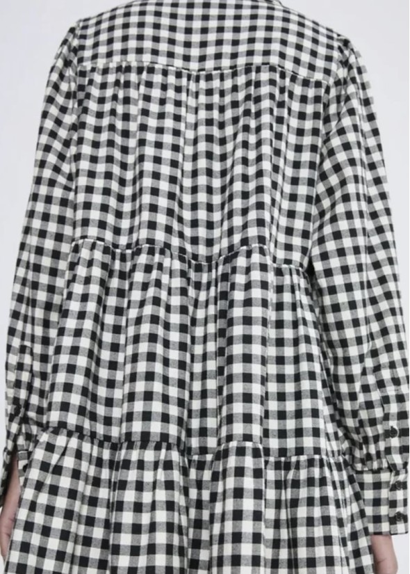 Checked shirt dress