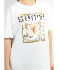 Τshirt with print and strass