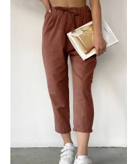 Linen ankle pants