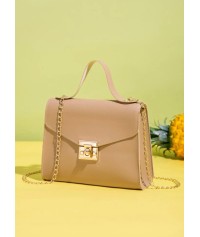 Crossbody bag with golden details