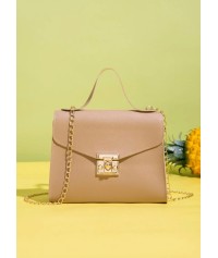 Crossbody bag with golden details